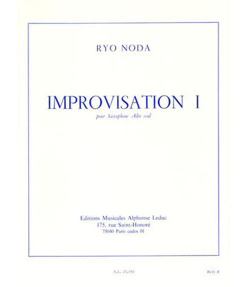 Noda Ryo - Improvvisazione 1 - Sax alto solo