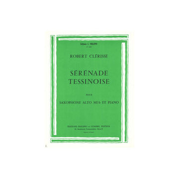 Clerisse - Sérénade Tessinoise - Sassofono e Pianoforte
