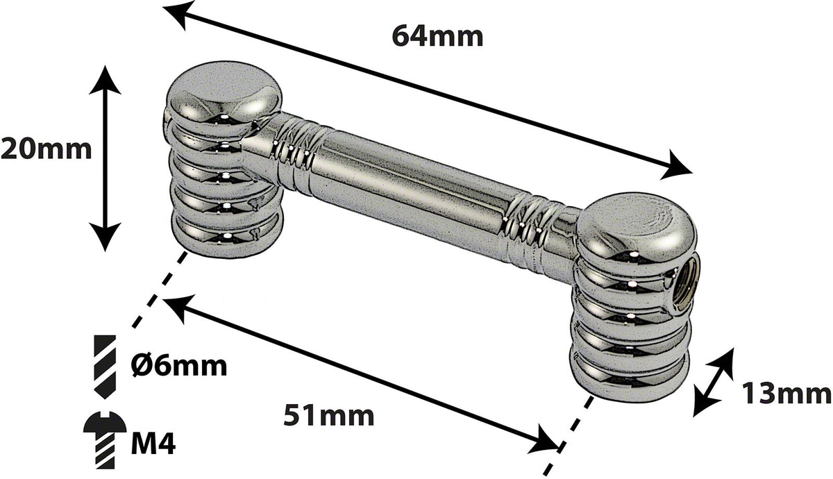 TL5D51 - BLOCCHETTO TUBO - 51MM - DOPPIO (X1)