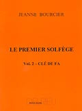 Edition Delrieu Bourcier Jeanne - Premier Solfege Vol.2 - Cle De Fa