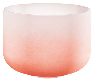 MEINL SONIC ENERGY CRYSTAL SINGING BOWL 13" COLOUR-FROSTED ORANGE NOTE D4 SACRAL CHAKRA
