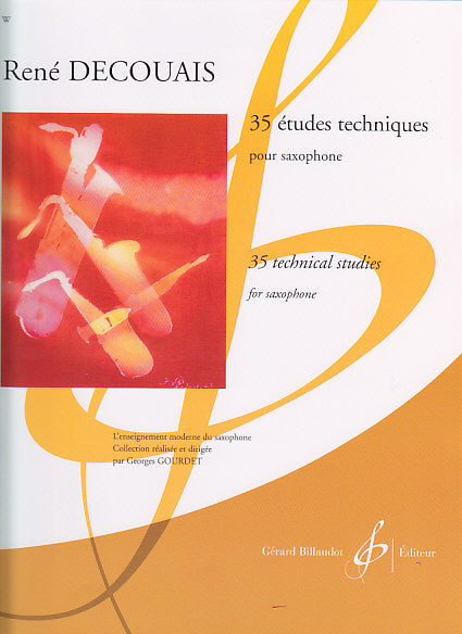 Billaudot 35 Études Techniques Saxophone - Decouais