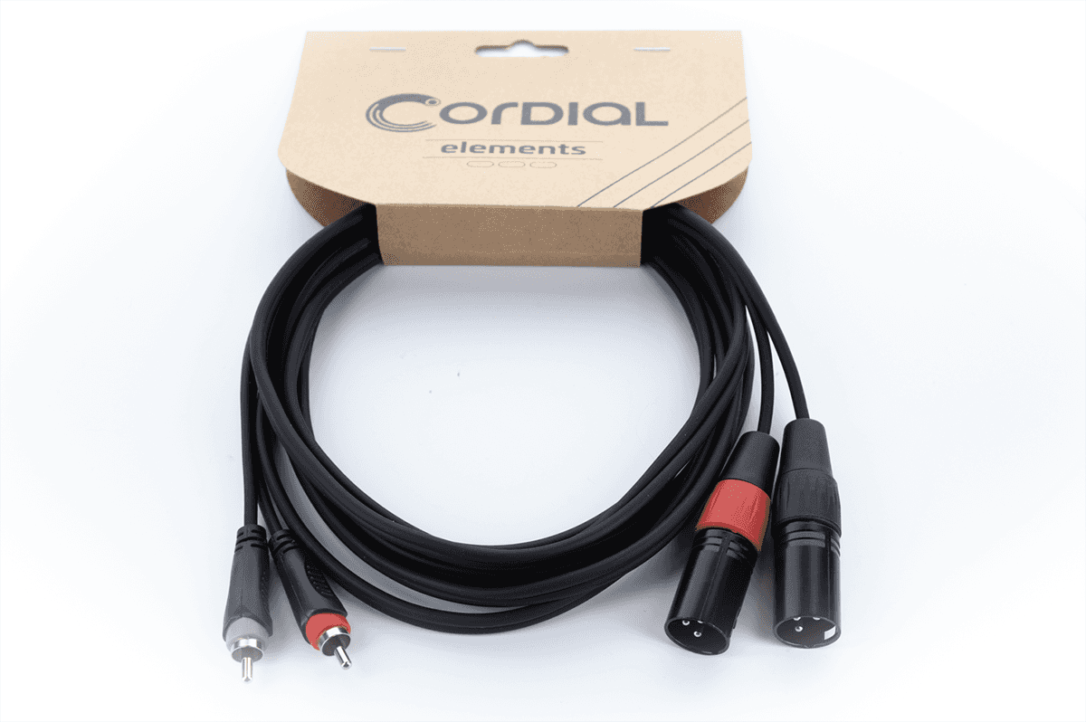 Cavo Audio Doppio XLR Maschio / RCA 1 M