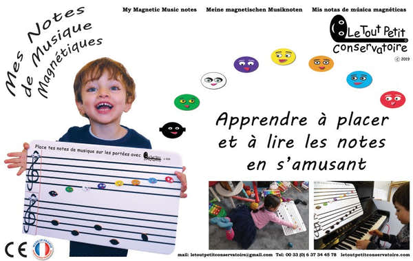 Le Tout Petit Conservatoire Le mie note musicali magnetiche
