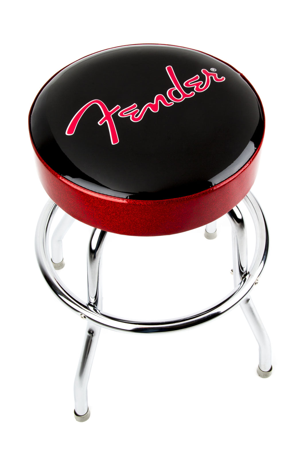 Sgabello da bar con logo Red Sparkle nero Red SPARKLE-cromo 24"