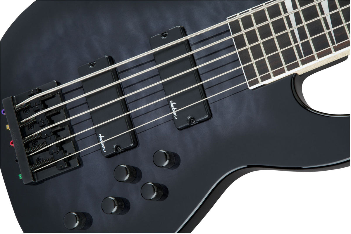 JS3Vq Basso da concerto Js Ama Nero trasparente Burst