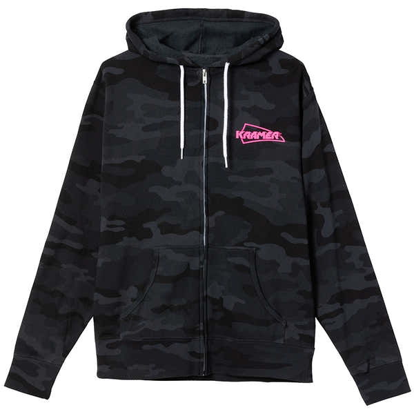 "M" Felpa con cappuccio e zip integrale Kramer Camo (Nero)