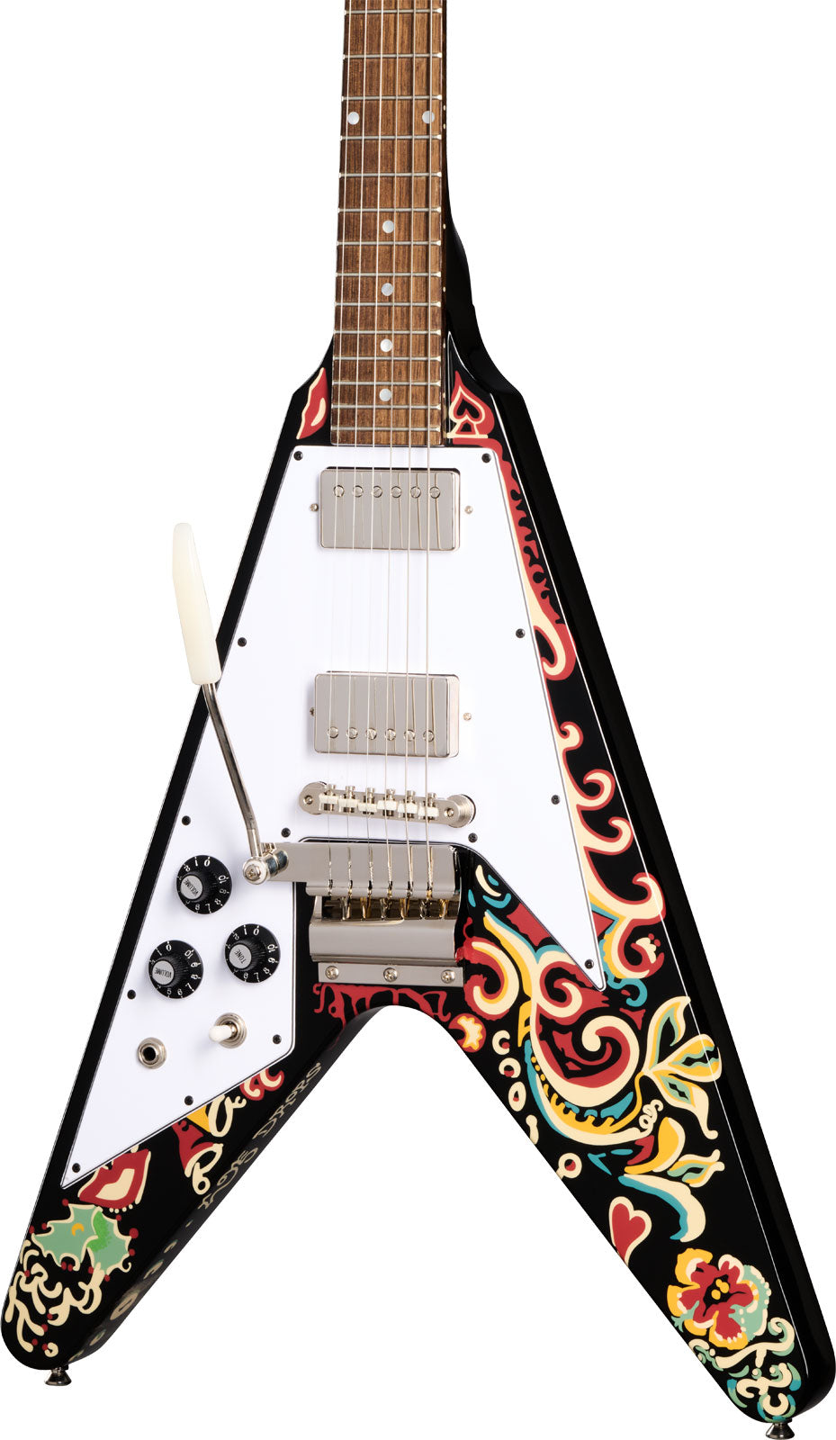 Flying V Signature Jimi Hendrix "Love Drops" Lh Ebano