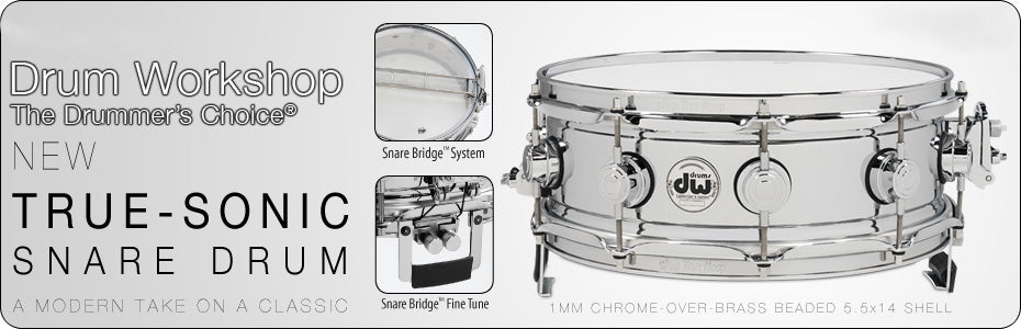 COLLECTOR - TRUE-SONIC 14" X 5.5 CHROMED BRASS