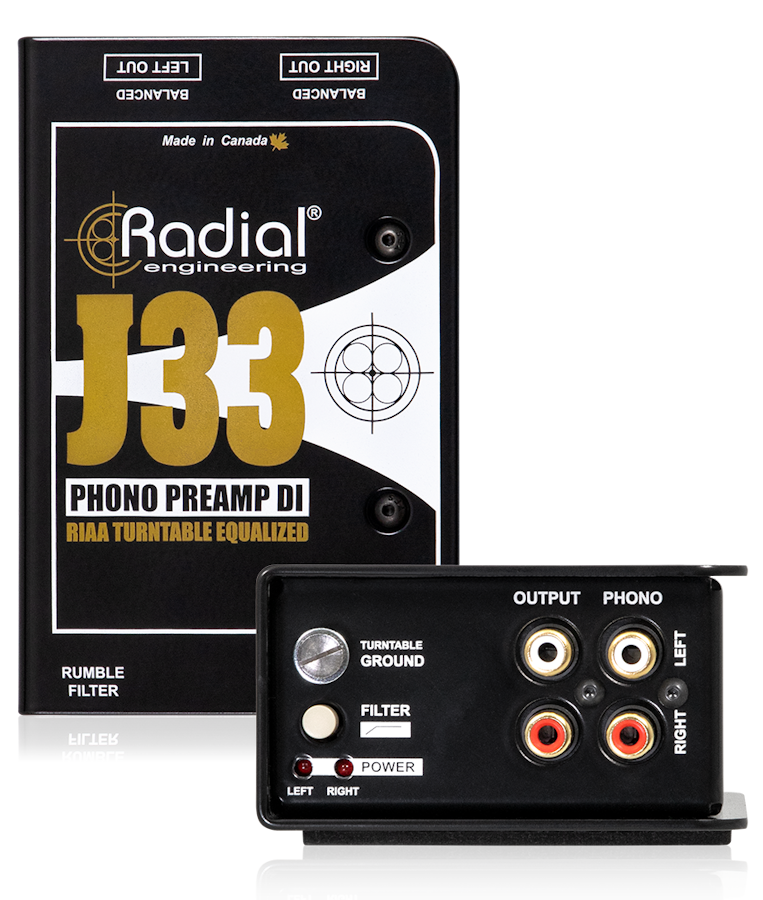 J33 DI preamplificatore phono attivo