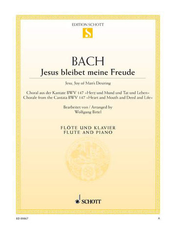 Bach - Jésus Que Ma Joie Demeure BWV 147 - Flute et Piano