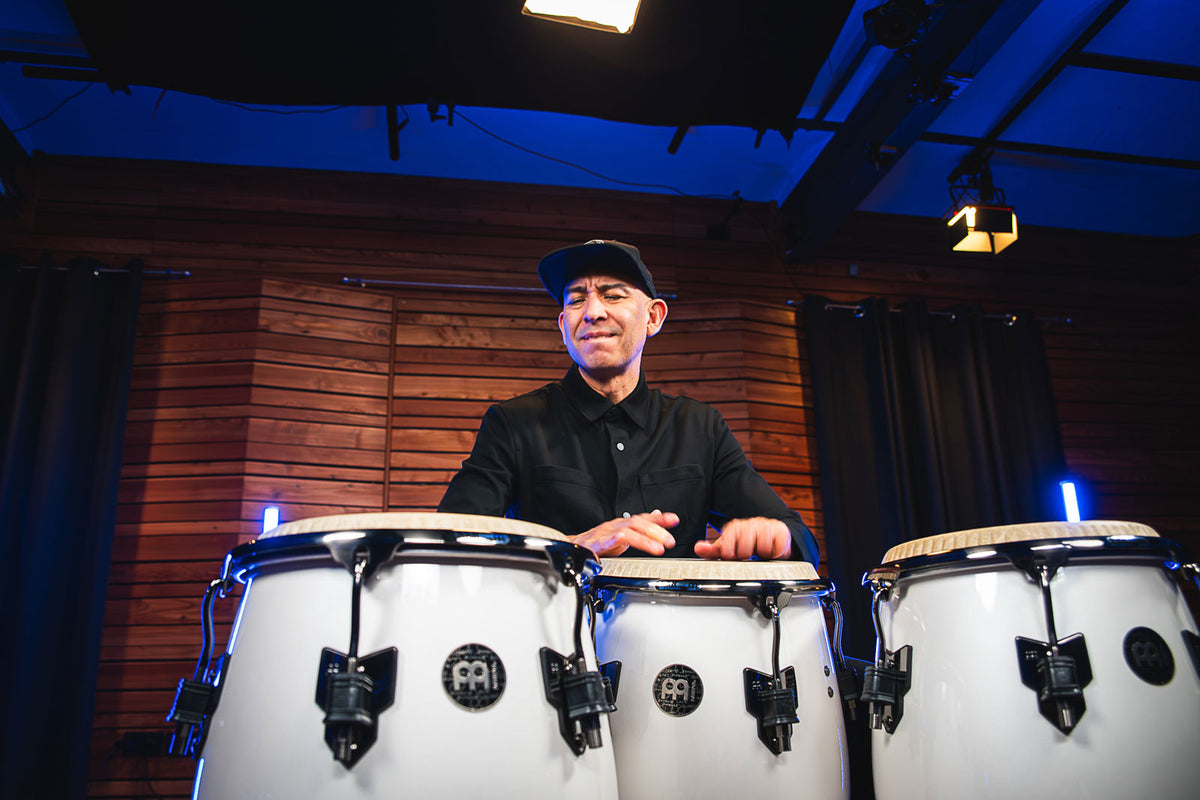 Artist Series Roberto Serrano Quinto 11"/REMO® Fiberskyn Heads - Pearl White