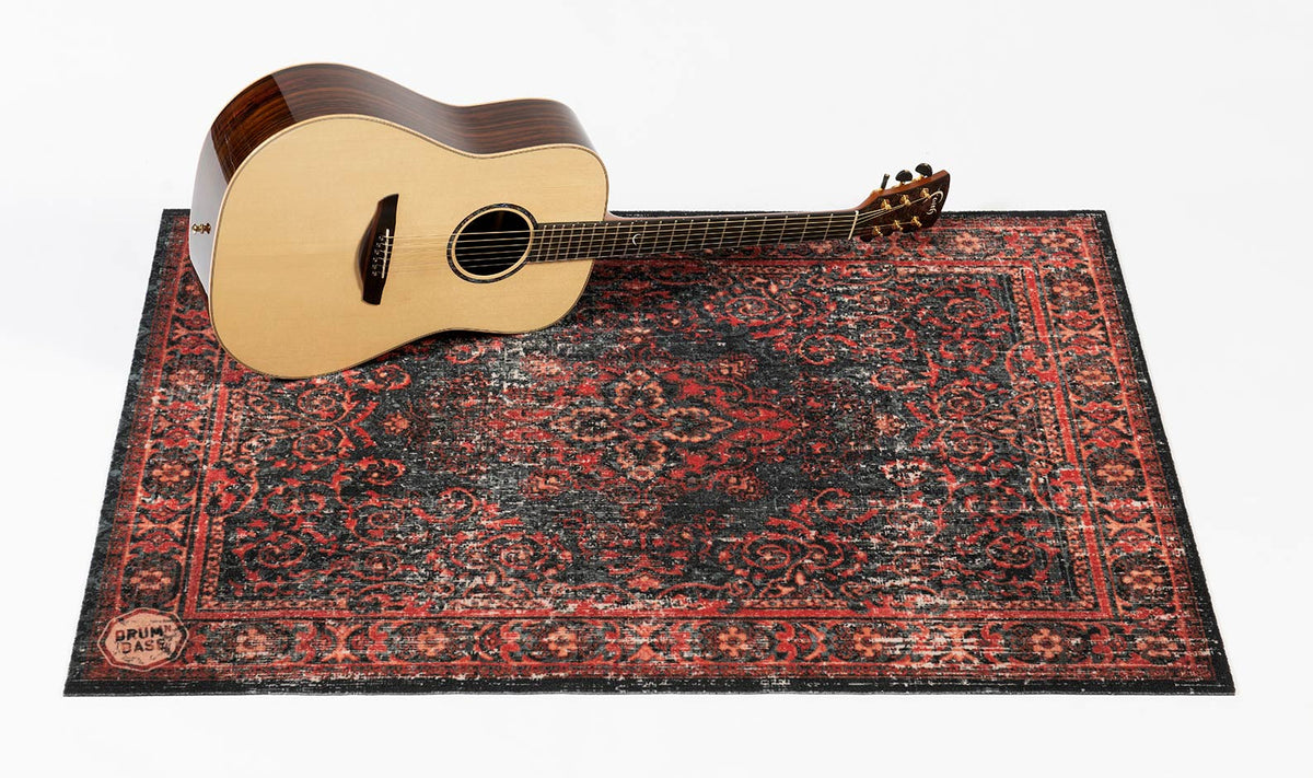 Tappeto Vintage Persian 1.30 X 0.90M Antiscivolo - Nero Rosso