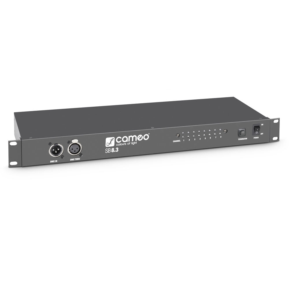 SB8.3 - SPLITTER - BOOSTER DMX 8 CANALI (XLR 3 PUNTI)
