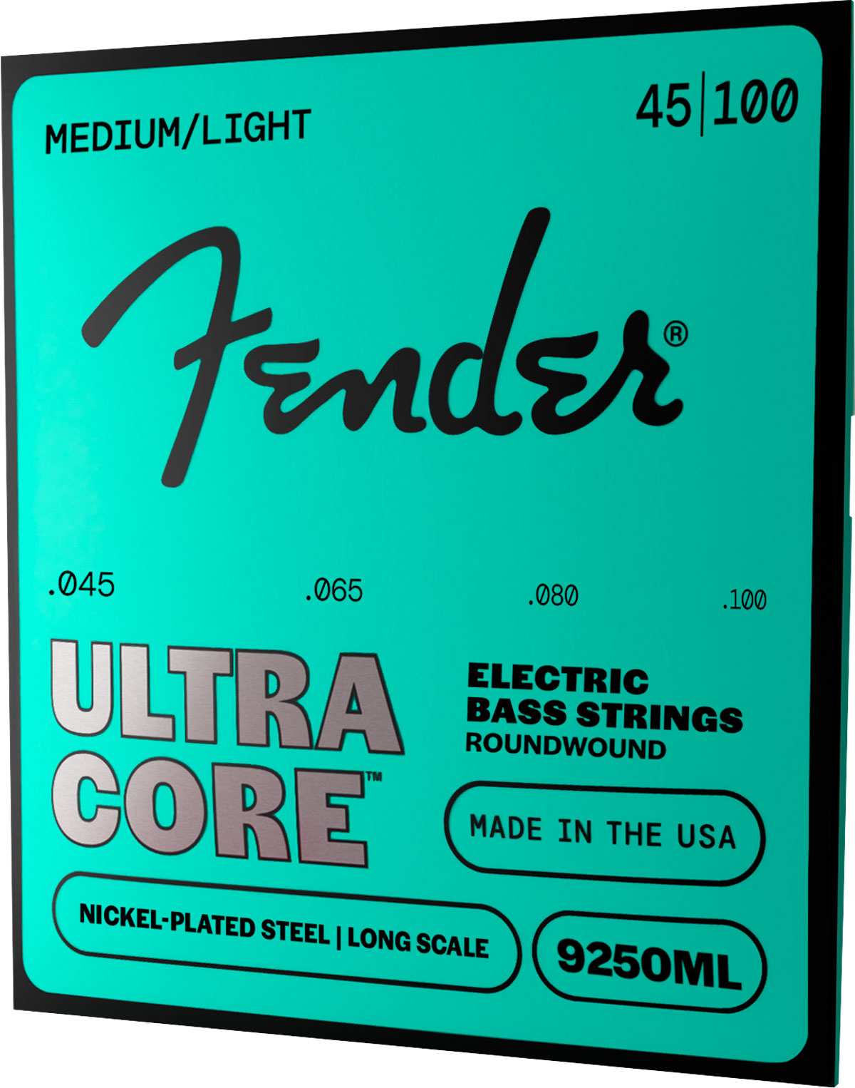 Corde per basso Ultracore, acciaio nichelato, estremità a pallina, 9250ML 45-100, (4)