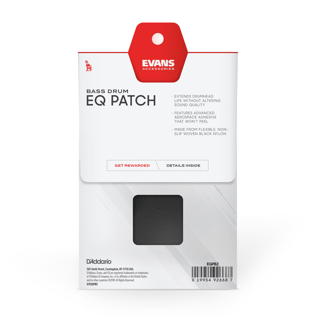 EQPB2 - Patch Per Pedale Doppio EQ Nylon Nero
