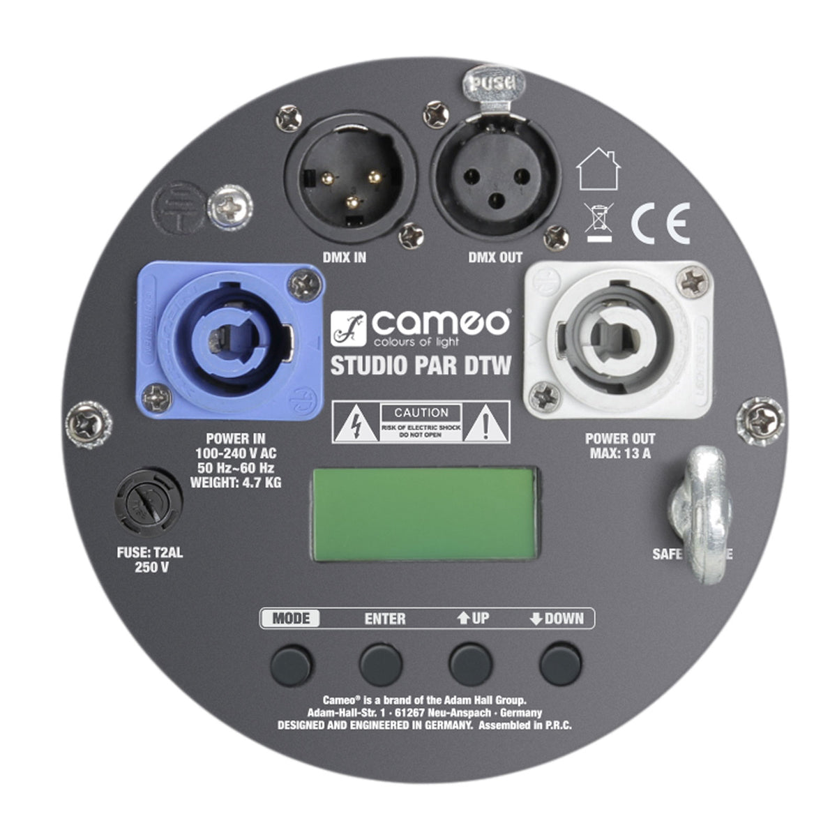 P ST DTW - STUDIO PAR 12 X 10 W TRI-LED CON LUCE BIANCA VARIABILE E CONTROLLO DIM-TO-WARM