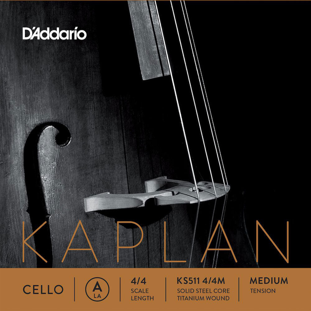 D'ADDARIO 4/4 KAPLAN CELLO SINGLE A STRING SCALE MEDIUM TENSION