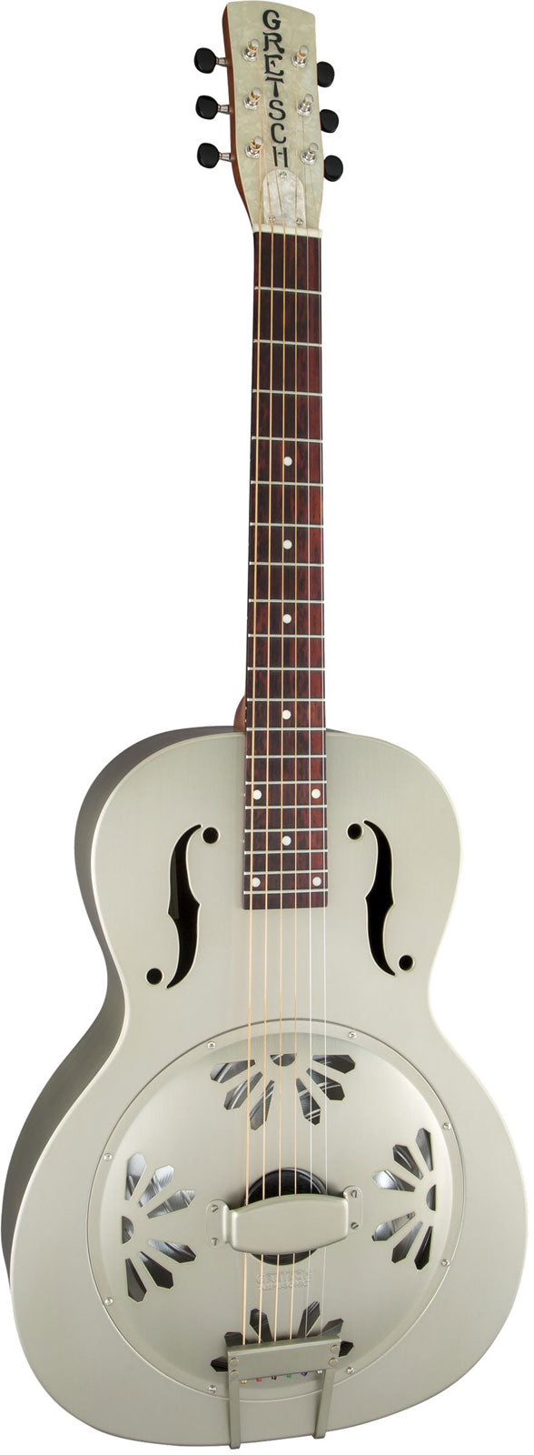 G9201 Honey Dipper Resonator con manico rotondo e cono biscuit, Shed Roof