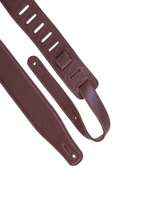 Pelle Imbottita Con Retro In Camoscio 6,4 Cm - Marrone