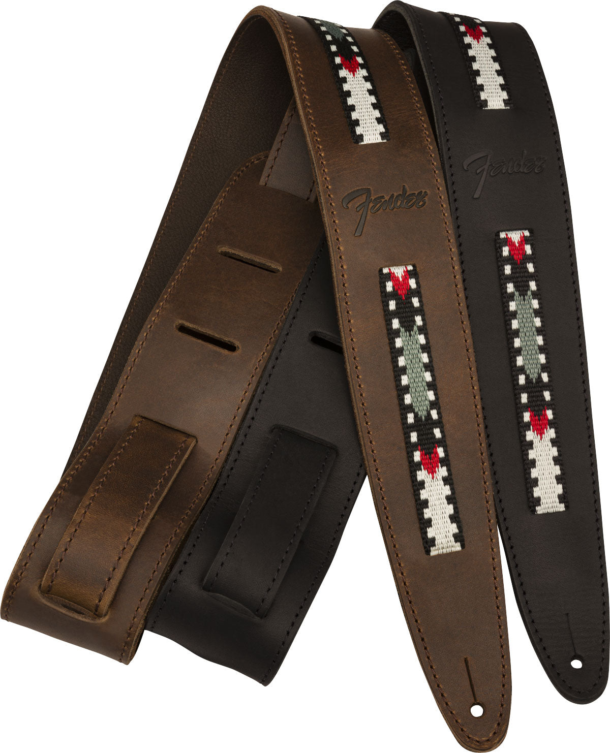 Paramount Cinghia in pelle per acustica nera