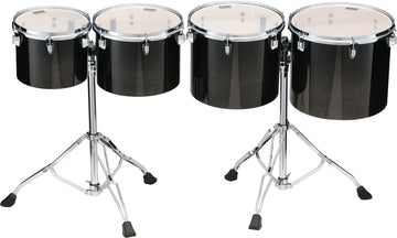 MID-PITCHED 4PC SINGLE HEAD CONCERT TOM SET TRANSPARENT BLACK FADE