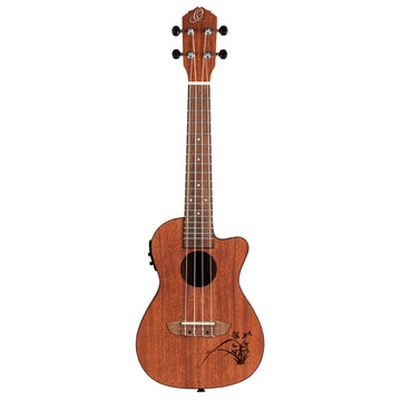 Ukulele concert in mogano CW EQ