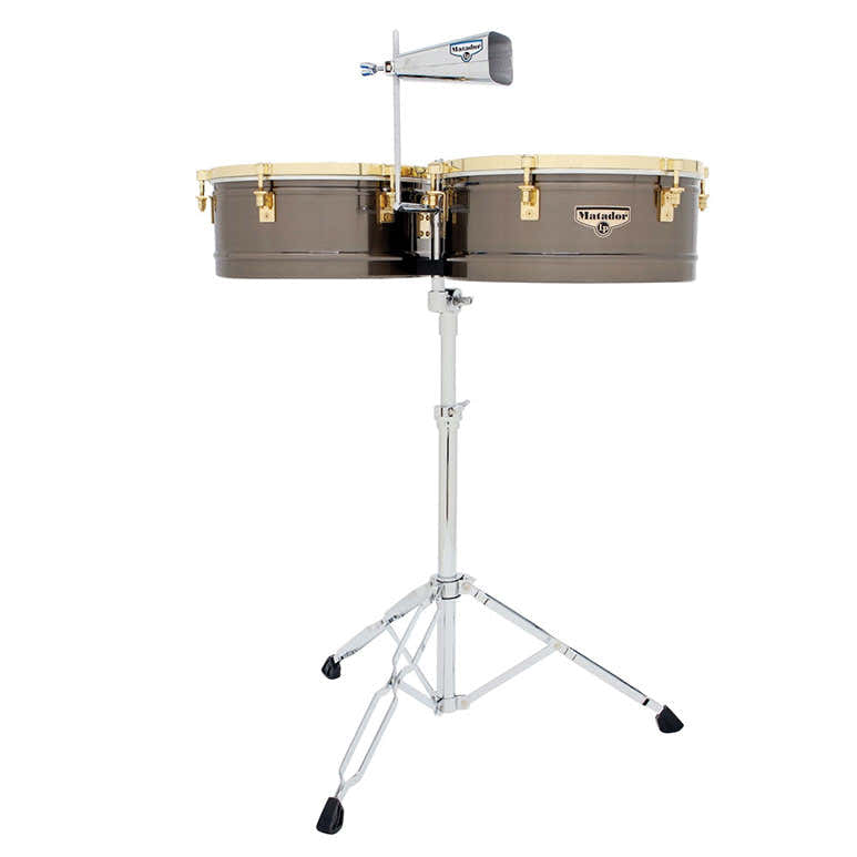 M257-BNG Timbales Matador 14"/15" Nichel Spazzolato/tono dorato