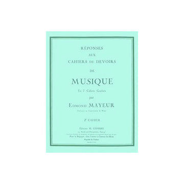 Mayeur - Réponses Aux Devoirs Du No.2 - Formazione Musicale