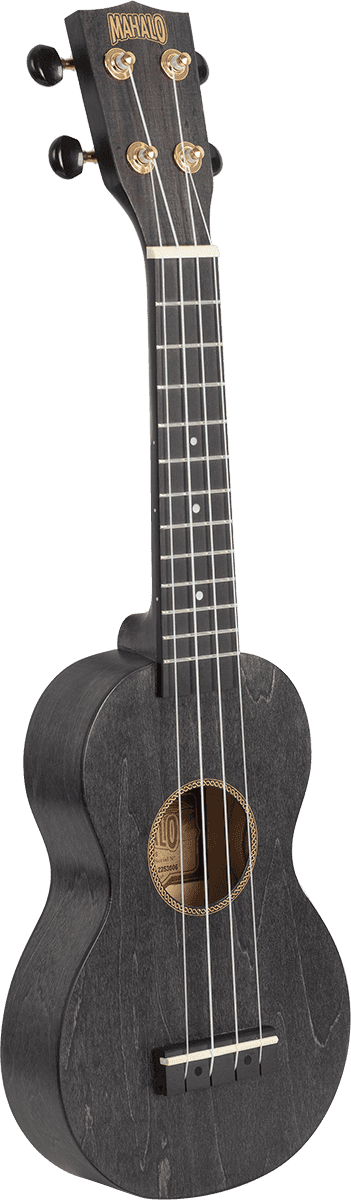 Ukulele Soprano Slim Nero Satinato + Custodia