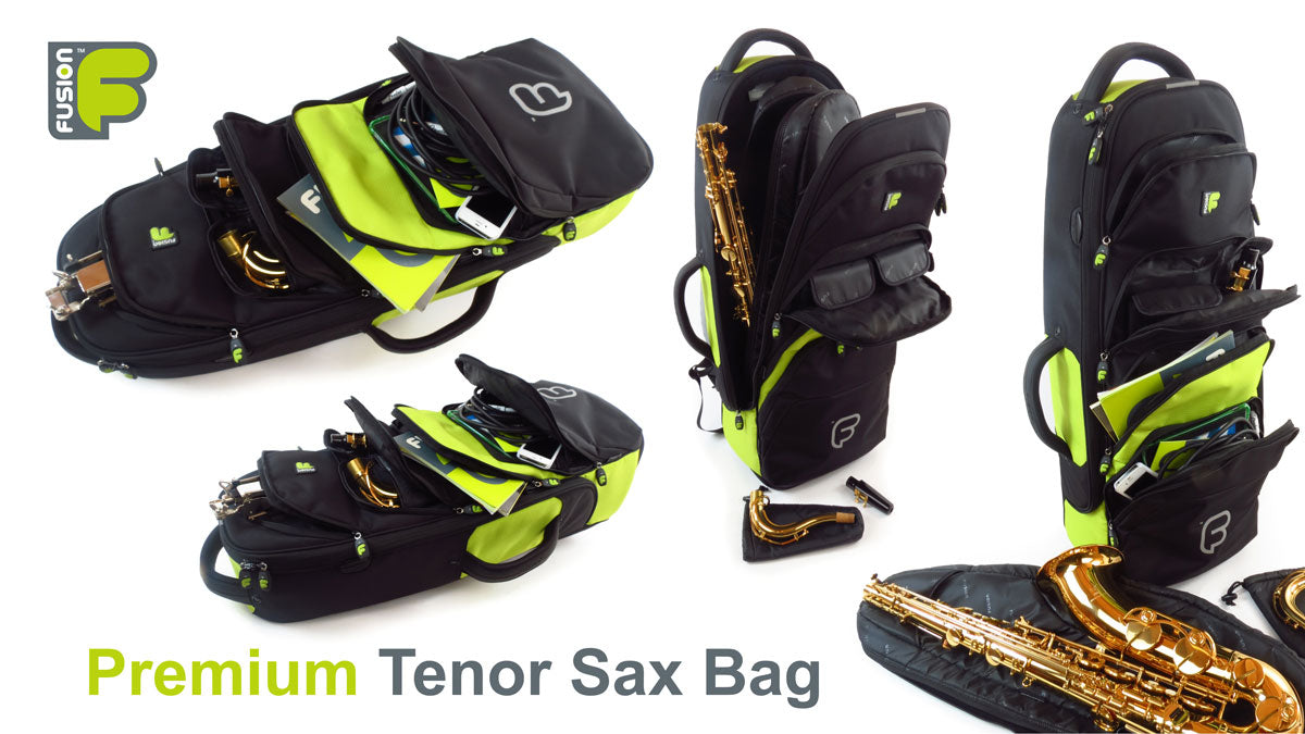 Custodia Premium Nera/Verde per Sassofono Tenore