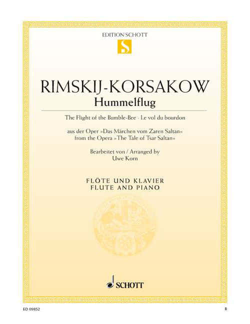 RIMSKY-KORSAKOV NIKOLAI - THE FLIGHT OF THE BUMBLE-BEE - FLUTE AND PIANO
