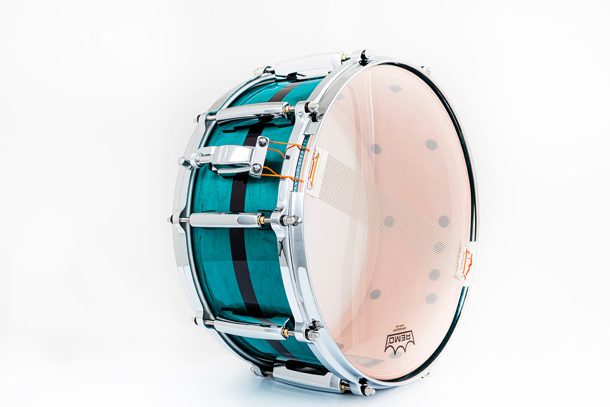 Masters Maple Pure 14X6,5 Aqua Turchese a Strisce