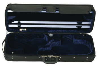 Doppia Custodia Liuteria Concerto Nero/Blu - Violino 4/4