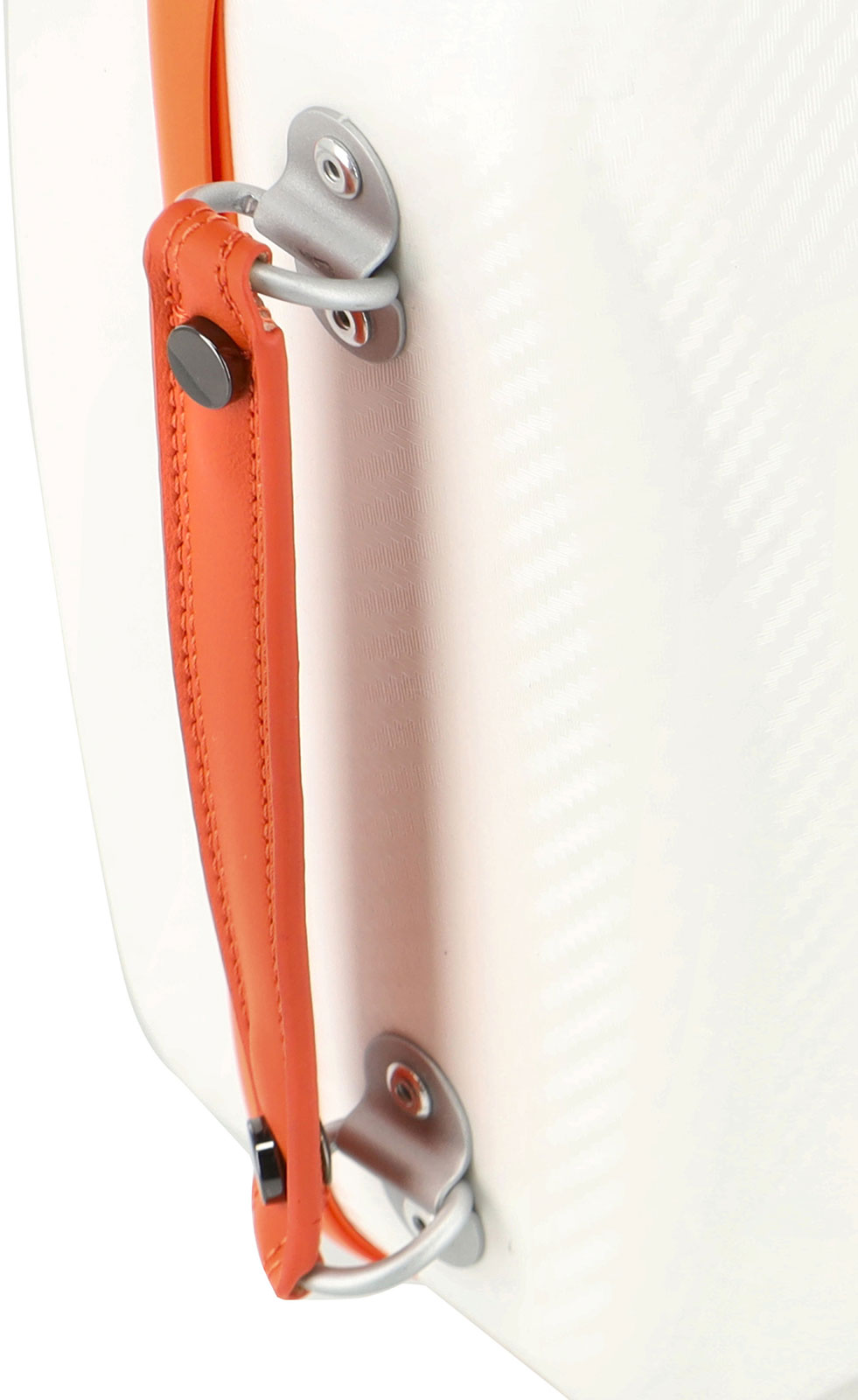 VIOLIN CASE POLYCARBONATE FUN 4/4 - 1/2 WHITE / ORANGE