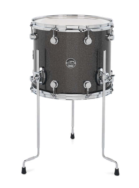 DW Drum Workshop TOM  PERFORMANCE FINISH PLY / SATIN OIL PEWTER SPARKLE