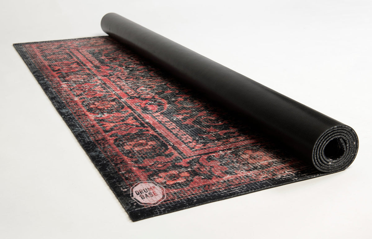 Tappeto Vintage Persian 1.85 X 1.60M Antiscivolo - Nero Rosso