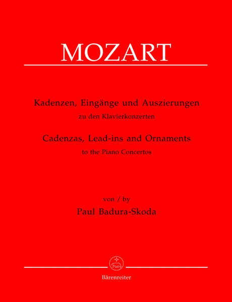 BADURA-skoda Paul - Cadences et Introductions Aux Concertos Pour Piano De W.a. Mozart - Piano