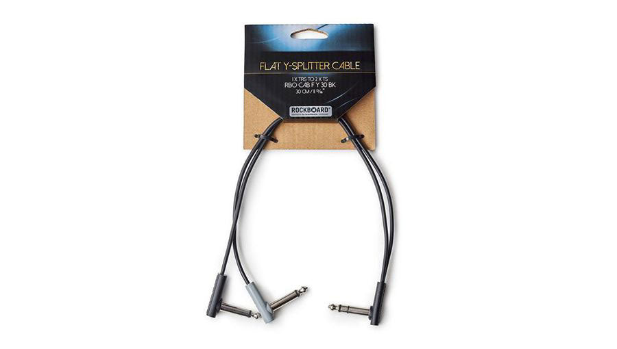 Rockboard Cavo patch piatto con sdoppiatore a Y CAB-FY30-bk
