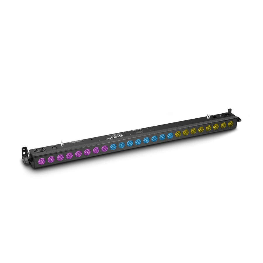 TRIBAR 400 IR - BARRA LED TRICOLORE (RGB) 24 X 3 W SCATOLA NERA CON TELECOMANDO A INFRAROSSI