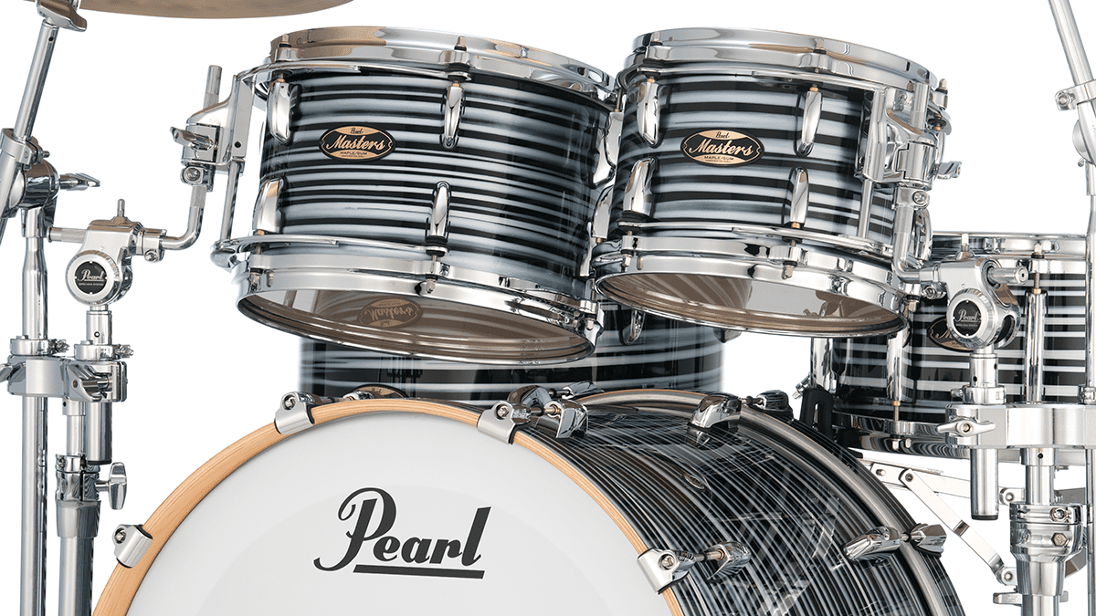 Masters Maple Gum Stage 22 GYROLOCK-l Oyster Swirl Nero