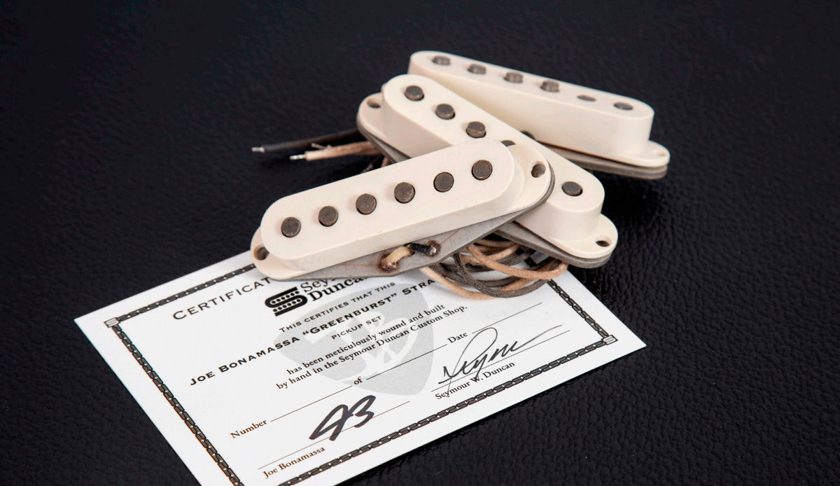 Pickup Strat Custom Shop Joe Bonamassa Greenburst 64 edizione limitata