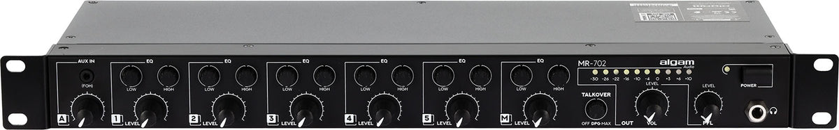 MR 702 - rack mountable 7-channel mixer
