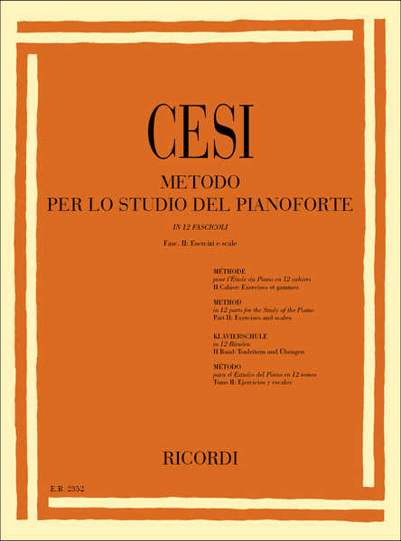 Metodo Per Lo Studio Del Pianoforte - Fasc. Ii