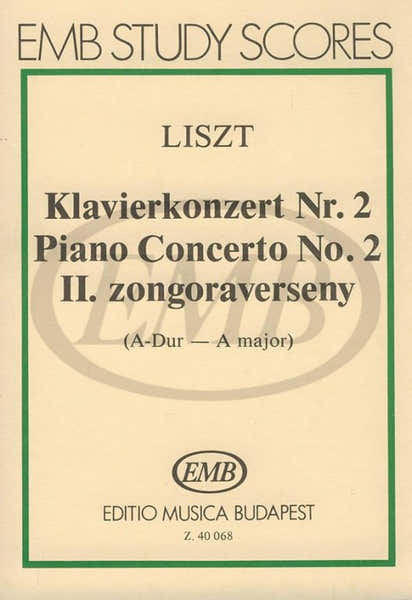 Liszt Franz - Piano Concerto N°2 - Study Score