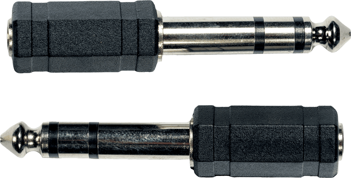 AD04 Adattatore Jack Maschio Stereo Jack Femmina 3.5 MM - Confezione da 2