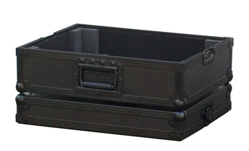 Flight case nero per giradischi