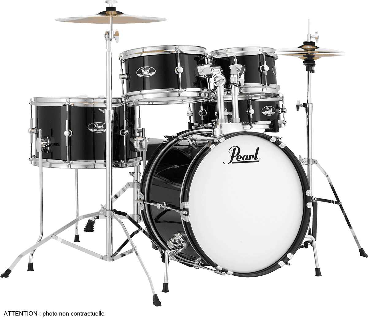 ROADSHOW JUNIOR 16 JET BLACK + SOLAR CYMBALS