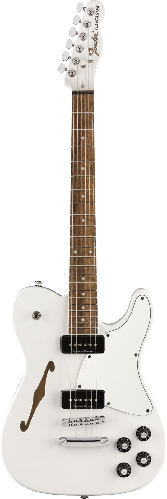 Telecaster JA-90 Thinline Signature Jim Adkins LRL Bianco