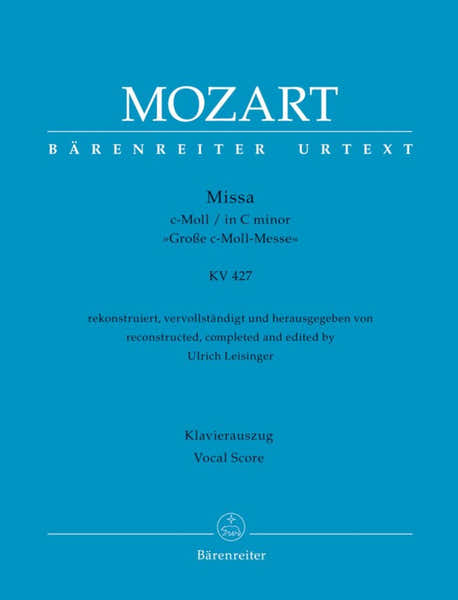 Mozart W.a. - Mass In C Minor KV 427 - Vocal Score